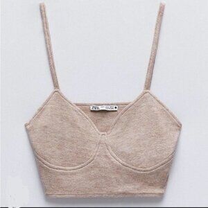 NWOT Zara Super Soft Crop Tank  Medium